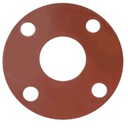 JONES STEPHENS 5 in. Red Rubber Full Face Gasket G51005